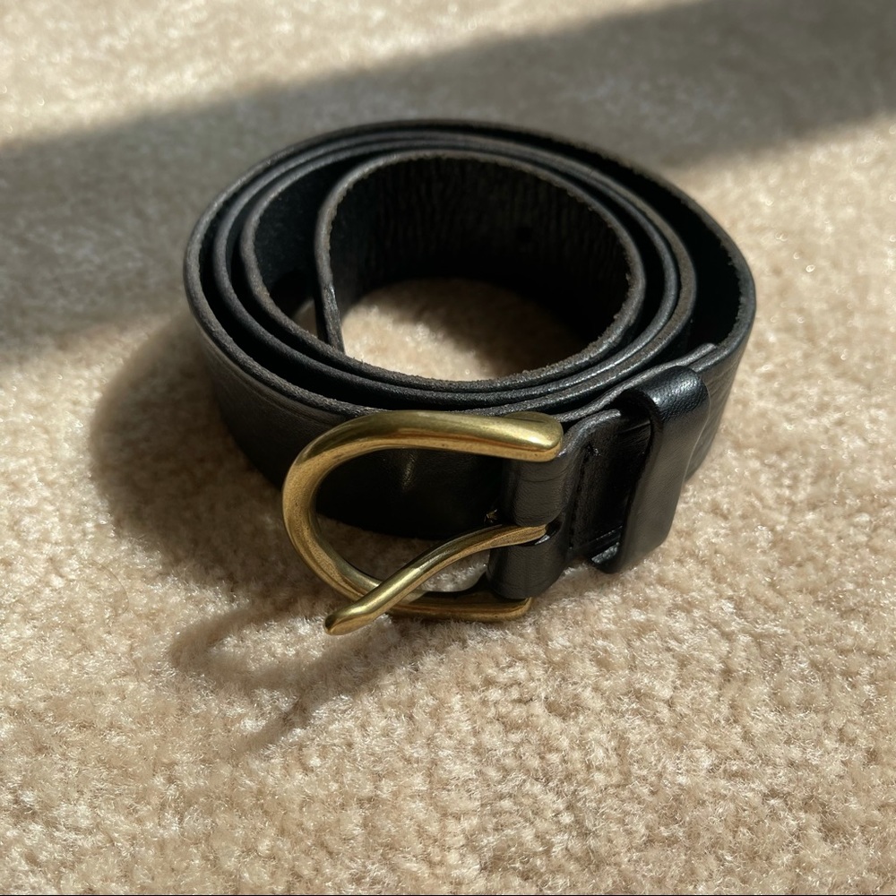 Leather belt